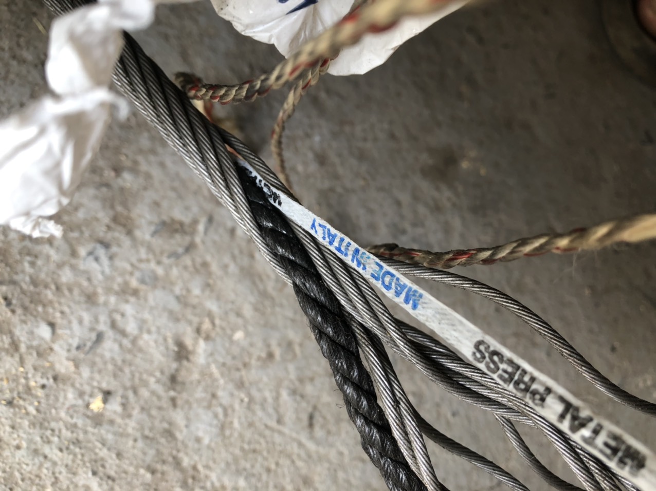 Wire rope 8x19W steel core (IWRC), 6.5mm, R.1770N/mm2
